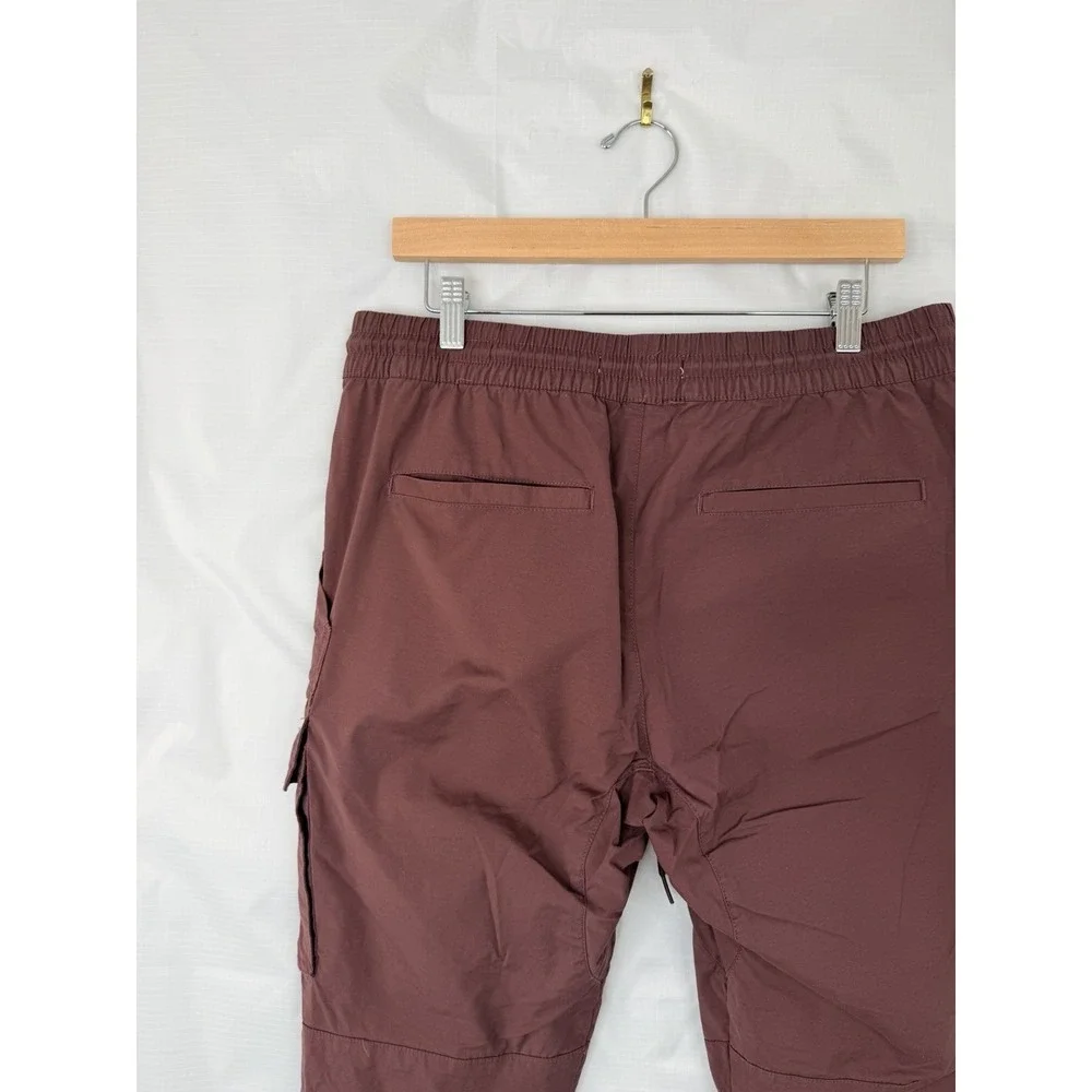 PACSUN Men's Slim Nylon Blend Cargo Pants Rust Large inseam 31 waist 34